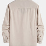Long Sleeve Polo Neck Corduroy Shirt & Shorts
