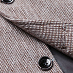 Wool Look Fine Check Blazer