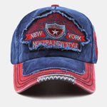 New York Patch Washed Distressed Baseball Cap