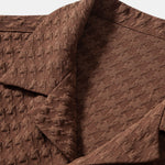 Houndstooth Jacquard Cuban Shirt