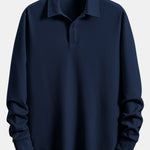 Long Sleeve Ribbed Polo