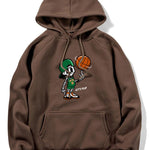 Basketball Skeleton Print Hoodie