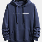 Balance Stripe Print Relax Fit Hoodie