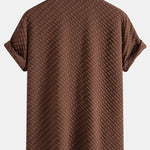 Houndstooth Jacquard Cuban Shirt