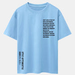Slogan Print Drop Shoulder Oversize T-Shirt
