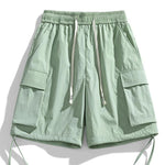 Drawstring Hem Cargo Shorts