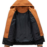 2 in 1 Quilted Hooded Baseball Jacket