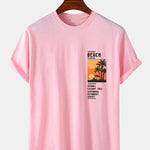 Beach Scenery Slogan Print T-Shirt