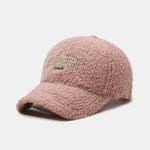 Eleven Embroidery Warm Teddy Plush Baseball Cap