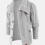 Button Up Turtleneck Sweater