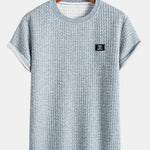 Short Sleeve Waffle Arc Hem T-Shirt & Shorts