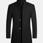 Stand Collar Woolen Overcoat