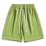 Basic Textured Drawstring Shorts