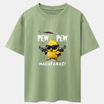 PEW PEW MADAFAKAS Chicken Print Drop Shoulder Oversize T-Shirt
