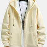 Plush Lined Relax Fit Zip Hoodie