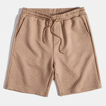 Texture Jacquard Button Up Shirt & Shorts
