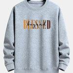 Blessed Print Relax Fit Sweatshirt