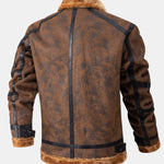 Faux Fur Lined Suede Jacket