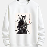 Warrior Cat Print Relax Fit Sweatshirt