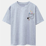 Pocket Planet Astronaut Print Drop Shoulder Oversize T-Shirt