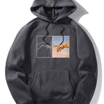 Create Adam Print Hoodie