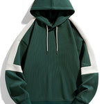 Color Block Waffle Hoodie