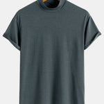 Short Sleeve Mock Neck T-Shirt