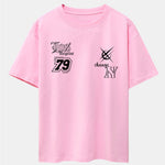 Digital Slogan Print Drop Shoulder Oversize T-Shirt