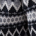 Geometric Pattern Zip Hooded Sweater