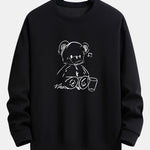 Bear Print Relax Fit Sweatshirt
