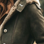 Women's Retro Suede Thick Warm Coat