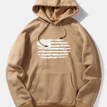 American Flag Print Hoodie