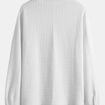 Quilted Waffle Jacquard Overshirt