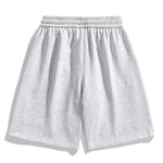 Basic Textured Drawstring Shorts