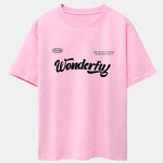 Wonderful Slogan Print Drop Shoulder Oversize T-Shirt