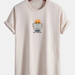Regular Fit Reading Print Cotton T-Shirt