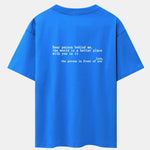 Slogan Back Print Drop Shoulder Oversize T-Shirt