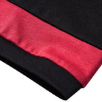 Color Block Patchwork Arc Hem T-Shirt