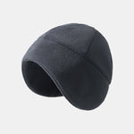 Polar Fleece Warm Hat And Adjustable Scarf Set Suitable For Outdoor Sports