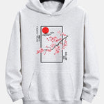 Cherry Blossom Slogan Print Relax Fit Hoodie