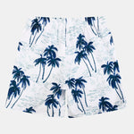Tropical Plant Print Swim Shorts