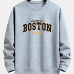 Boston Print Relax Fit Sweatshirt