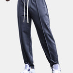 Tapered Jogger Pants With Pintuck