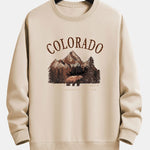 Colorado Bear Print Relax Fit Sweatshirt