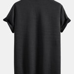 Short Sleeve Waffle Shirt & Waffle Drawstring Shorts