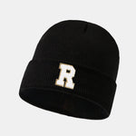 1pc Letter A-Z Warm Knit Beanie Hat