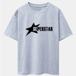 Superstar Print Drop Shoulder Oversize T-Shirt