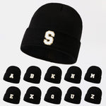 1pc Letter A-Z Warm Knit Beanie Hat