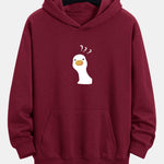 Question Mark Doubtful Duck Print Relax Fit Hoodie