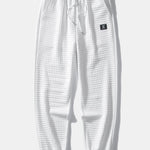 Waffle Hooded Arc Hem T-Shirt & Jogger Pants
